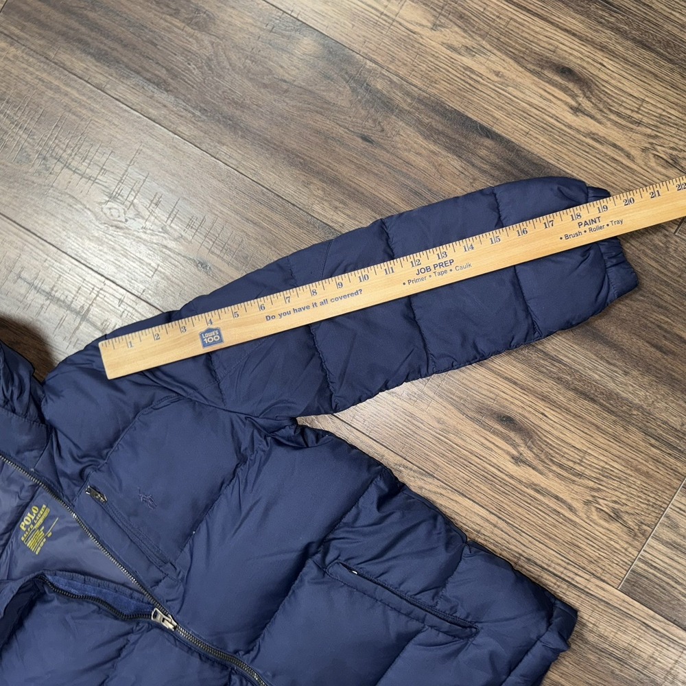 Polo Ralph Lauren Boys Youth Blue Down Puffer Jacket Coat Size Medium (10-12) - Picture 6 of 9